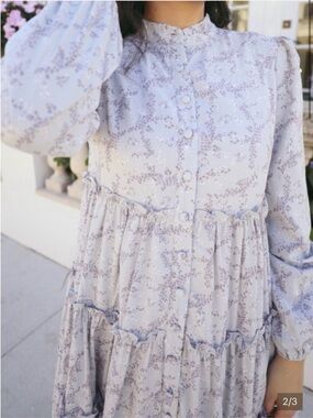 Dainty Jewells Light Lavender Floral Maxi Dress…. Looking for this dress in XS/S